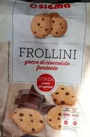 Mängden socker i Frollini con gocce di cioccolato fondente
