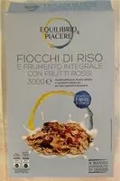 Mängden socker i Fiocchi di riso e frumento integrale con frutti rossi