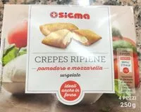 Mängden socker i Crepes ripiene pomodoro e mozzarella