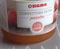 Mängden socker i Confettura extra pesche