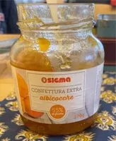 Mängden socker i Confettura extra albicocche