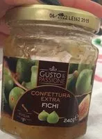 Mängden socker i confettura extra fichi