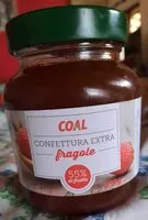 Mängden socker i Confettura extra fragole 55%