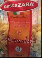 Mängden socker i PastaZARA AnimaLeti 500g