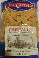 Mängden socker i Farfalle