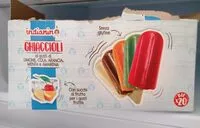 Mängden socker i Ghiaccioli Indianino