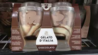 Mängden socker i Gelato d'Italia coupes glacees cioccolato