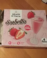 Mängden socker i Sorbetto