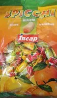 Mängden socker i Spicchi Incap caramelle ripiene