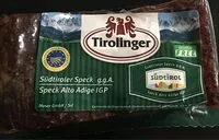 Mängden socker i Südtiroler Speck g.g.A.