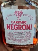 Mängden socker i Negroni in bottiglia