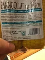 Mängden socker i Pannocchie di mais dolce