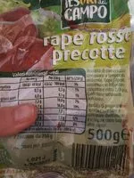 Mängden socker i Rape rosse precotte