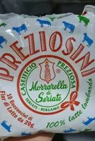 Mängden socker i mozzarelline preziosini