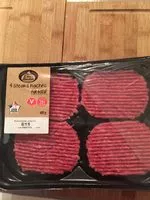 Mängden socker i 4 steaks hachés pur bœuf