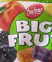 Mängden socker i Big Fruit fruit jellies
