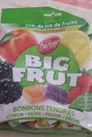 Mängden socker i Big fruit