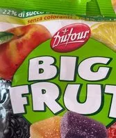 Mängden socker i Big Fruit fruit jellies