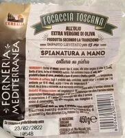 Mängden socker i Focaccia toscana