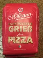 Mängden socker i Hartweizengrieß für Pizza