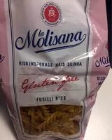 Mängden socker i La Molisana Fusilli Gluten Free 28 400GR