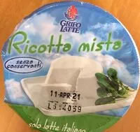 Mängden socker i Ricotta mista