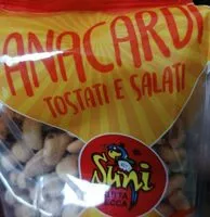 Mängden socker i Anacardi tostati e salati