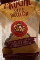 Mängden socker i Prugne secche snocciolate Suni
