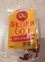 Mängden socker i Bacche di goji