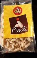 Mängden socker i Pinoli sgusciati