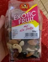 Mängden socker i exotic fruit