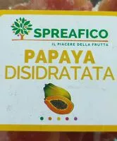 Mängden socker i Papaya disidratata a fette