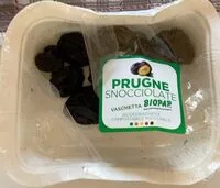 Mängden socker i Prugne snocciolate