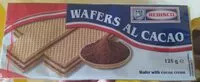 Mängden socker i Wafers al cacao