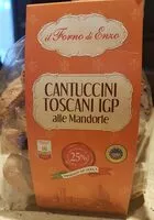 Mängden socker i Cantuccini toscani igp