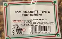 Mängden socker i Noci sgusciate