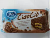 Mängden socker i Genoise ciao milk midi 35 g