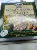 Mängden socker i Paste di mandorla al pistacchio