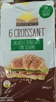 Mängden socker i Croissant salati e sfogliati con sesamo