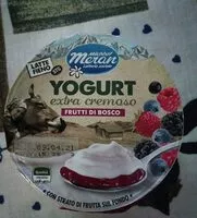 Mängden socker i Yogurt extra cremoso frutti di bosco