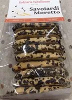 Mängden socker i Savoiardi moretto