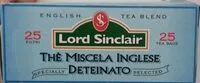 Mängden socker i Thè Miscrl inglese deteinato