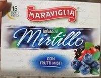Mängden socker i Infuso al mirtillo