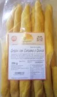 Mängden socker i Grissini con curcuma e quinoa