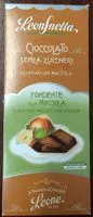 Mängden socker i Fondente alla nocciola