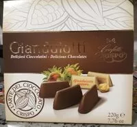 Mängden socker i Gianduiotti