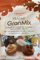 Mängden socker i Praline di cioccolato al latte o fondente