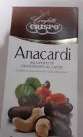 Mängden socker i Anacardi ricoperti di cioccolato al latte