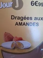 Mängden socker i Dragées aux amandes