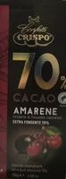 Mängden socker i AMARENE ricoperte di finissimo cioccolato extra fondente 70p